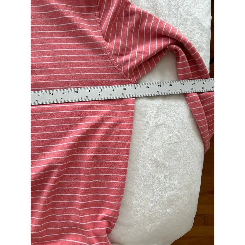 Peter Millar Women's Pink Striped Quarter Zip Super Soft Size Small Great Condit - Picture 9 of 9